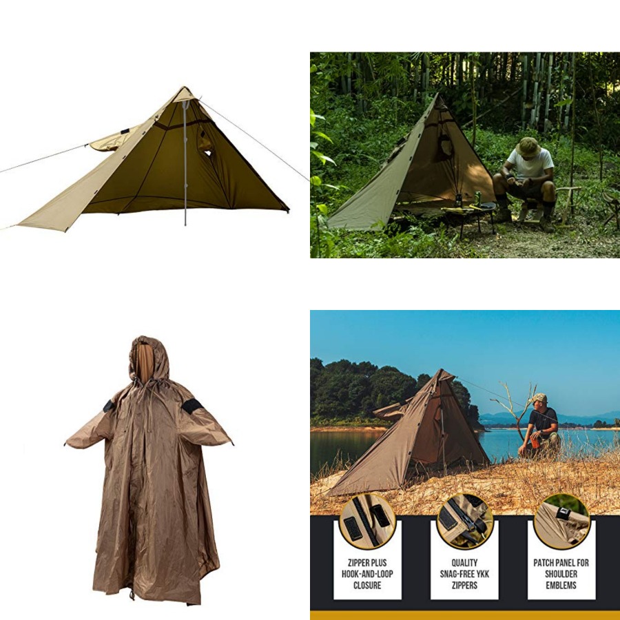 TENTSFORMER Kapuzenponcho 4-in – Rain Cover Backpack Bewertung und Preis