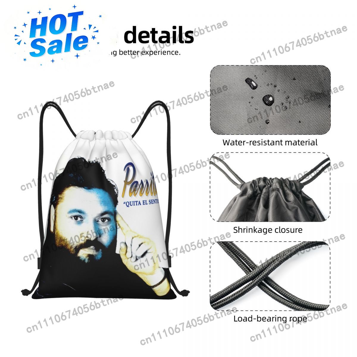 Benutzerdefinierte Vicente De  – Drawstring Gym Bag Bewertung und Preis
