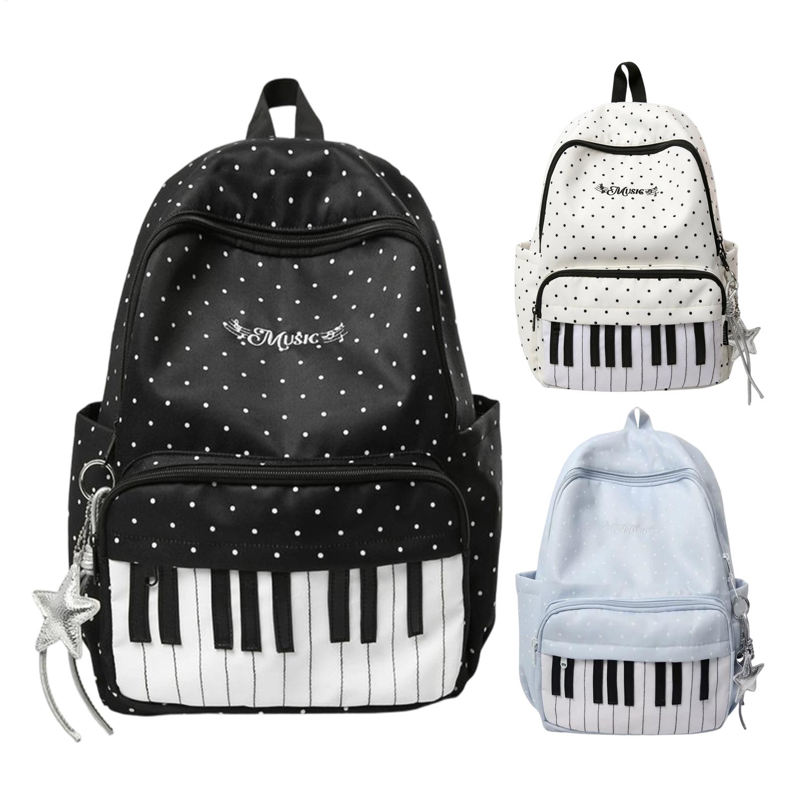 Reiserucksack mit Klavier-Prin – Fashion Backpack Women Bewertung und Preis