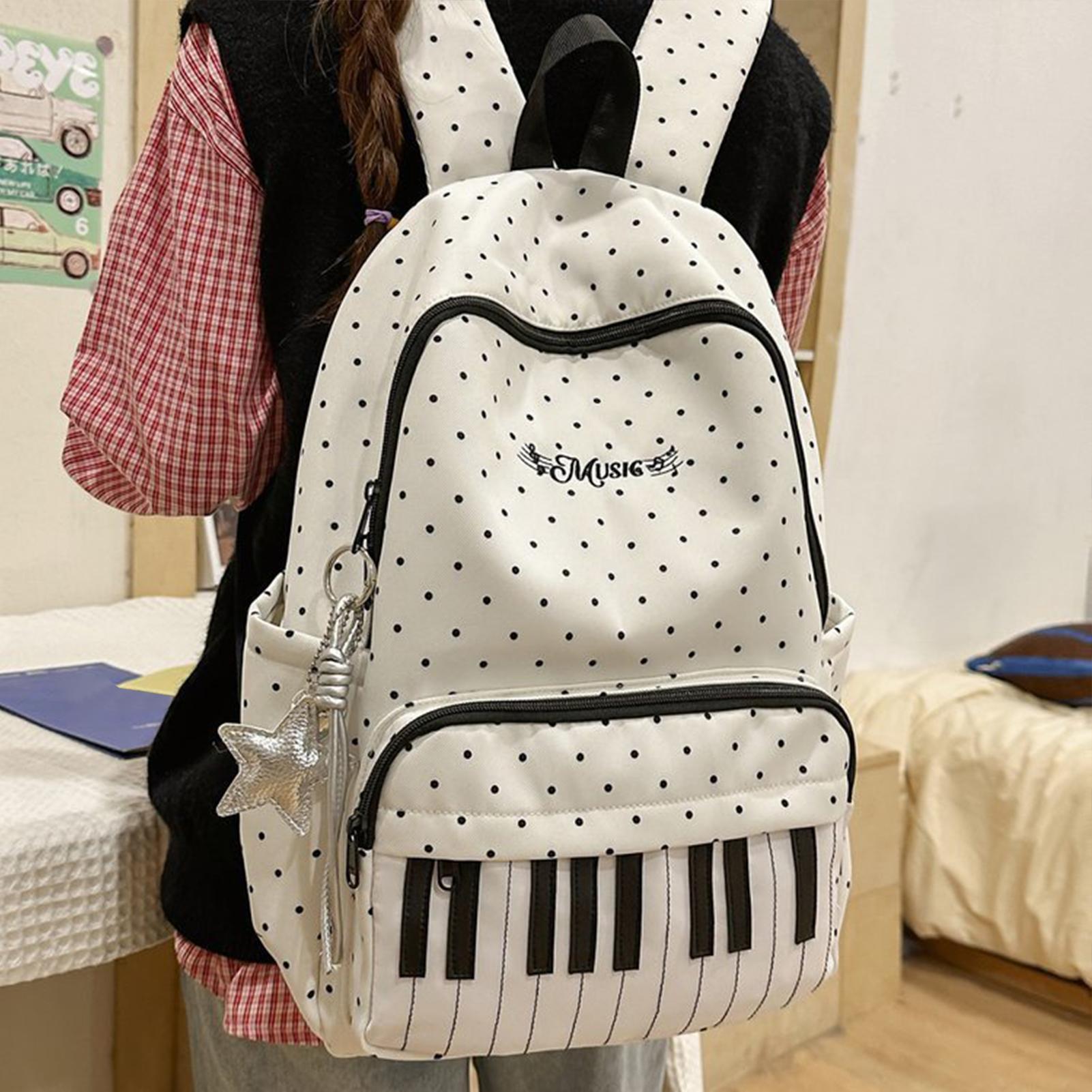 Reiserucksack mit Klavier-Prin – Fashion Backpack Women Bewertung und Preis